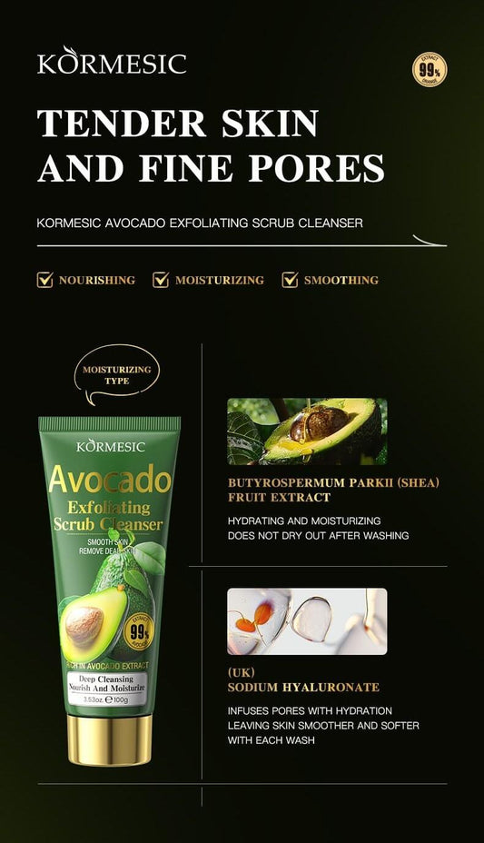 Limpiador Facial Exfoliante de Aguacate 100ml