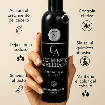 🍃 CHAMPÚ Crecimiento Acelerado – Fuerza y Volumen desde la Raíz