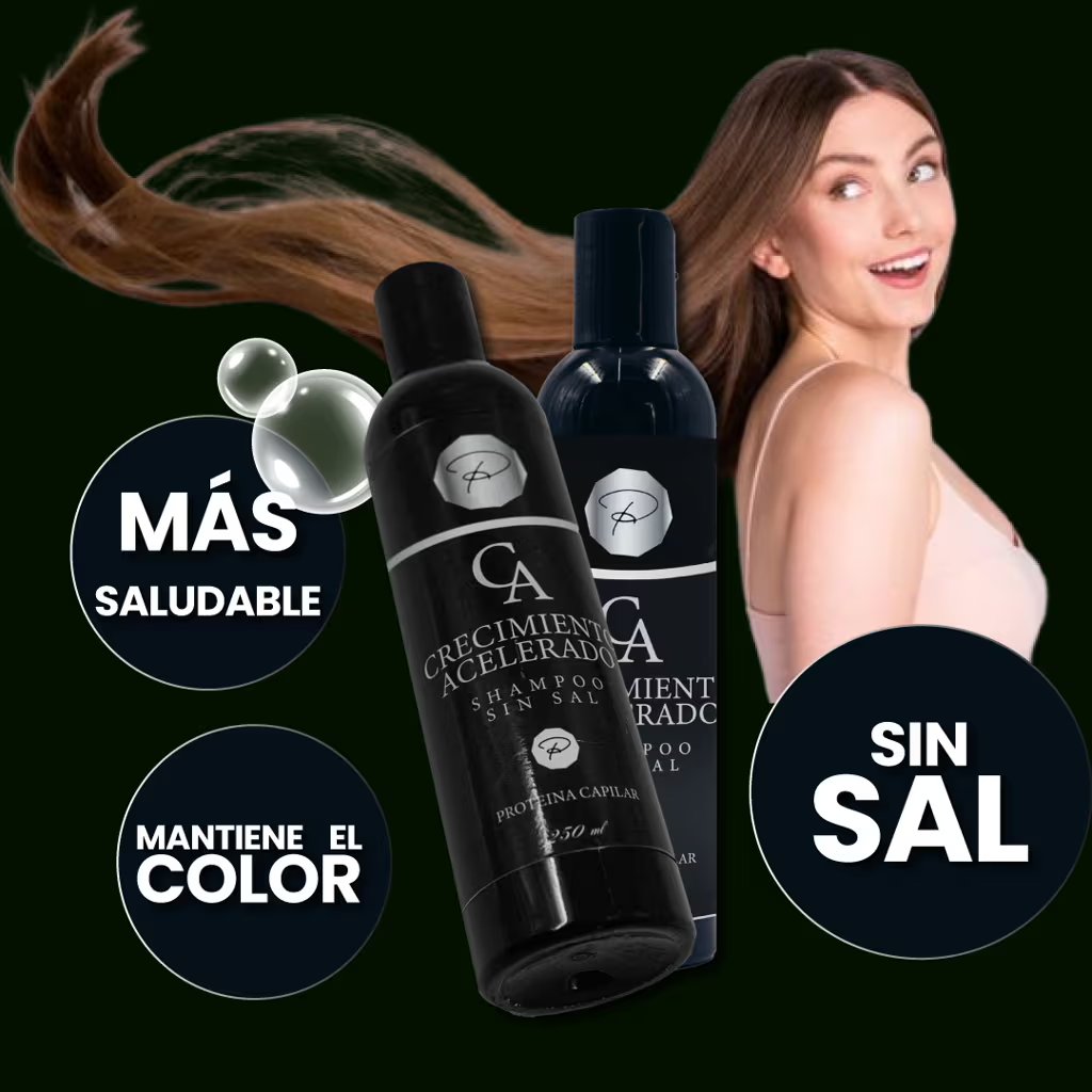 🍃 CHAMPÚ Crecimiento Acelerado – Fuerza y Volumen desde la Raíz