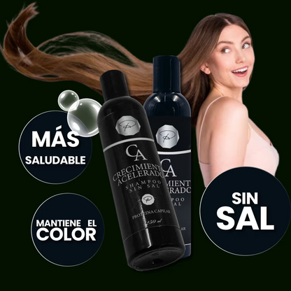 🍃 CHAMPÚ Crecimiento Acelerado – Fuerza y Volumen desde la Raíz