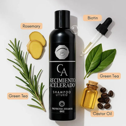 🍃 CHAMPÚ Crecimiento Acelerado – Fuerza y Volumen desde la Raíz